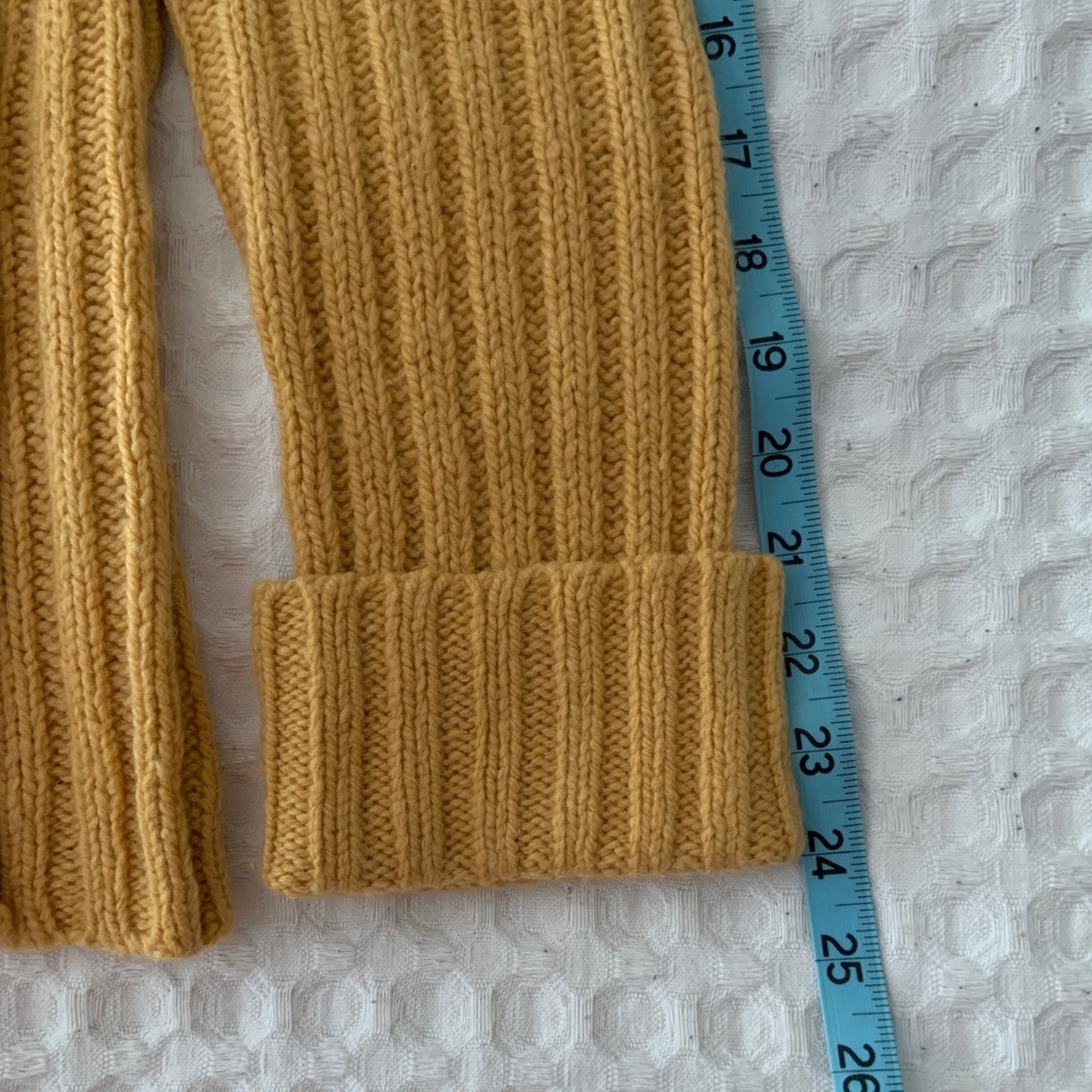 Sparrow Anthropologie Soft Gold Wool Cashmere Blend Wrap Belted Cardigan S - Picture 4 of 6